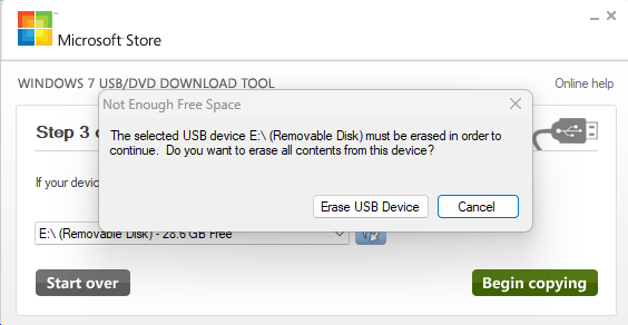 Erase USB Device